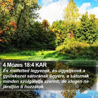 4 Mózes 18:4 KAR Bible Verse Image