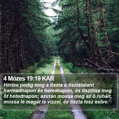 4 Mózes 19:19 KAR Bible Verse Image