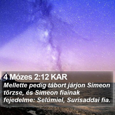 4 Mózes 2:12 KAR Bible Verse Image