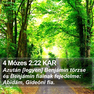 4 Mózes 2:22 KAR Bible Verse Image