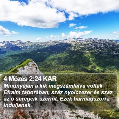4 Mózes 2:24 KAR Bible Verse Image