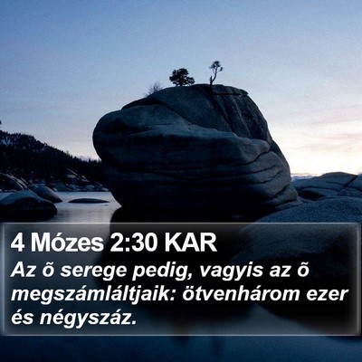 4 Mózes 2:30 KAR Bible Verse Image