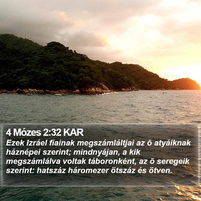 4 Mózes 2:32 KAR Bible Verse Image