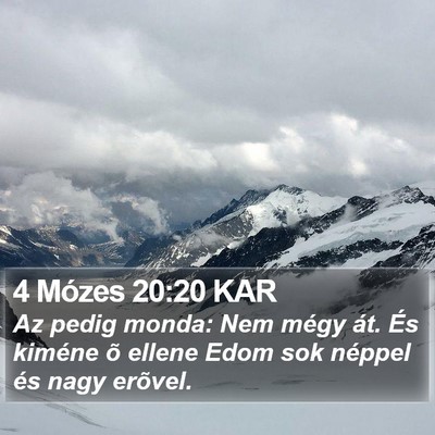 4 Mózes 20:20 KAR Bible Verse Image