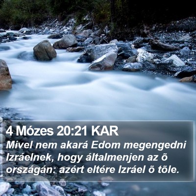4 Mózes 20:21 KAR Bible Verse Image