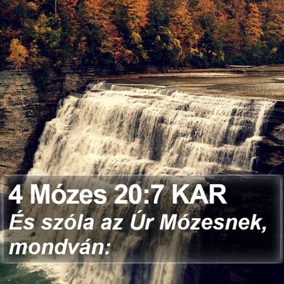 4 Mózes 20:7 KAR Bible Verse Image