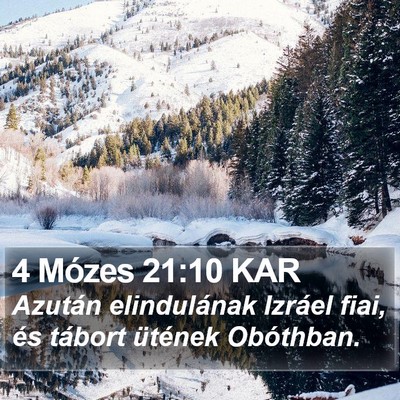 4 Mózes 21:10 KAR Bible Verse Image