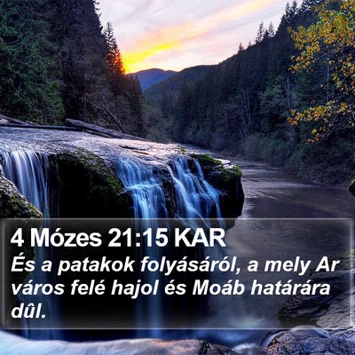 4 Mózes 21:15 KAR Bible Verse Image