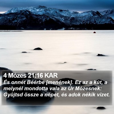 4 Mózes 21:16 KAR Bible Verse Image