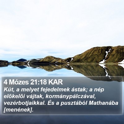 4 Mózes 21:18 KAR Bible Verse Image