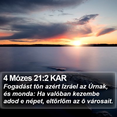 4 Mózes 21:2 KAR Bible Verse Image