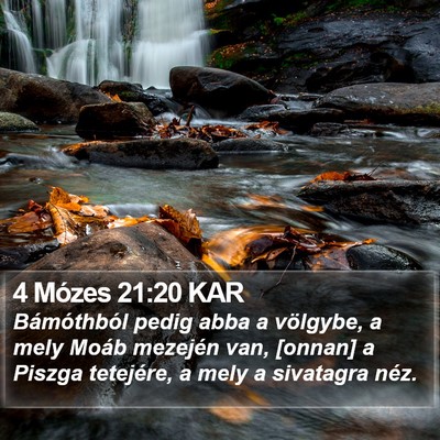 4 Mózes 21:20 KAR Bible Verse Image