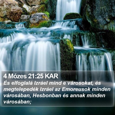 4 Mózes 21:25 KAR Bible Verse Image