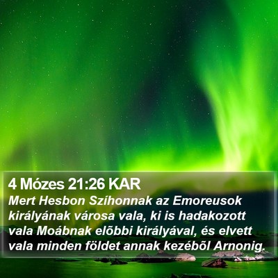 4 Mózes 21:26 KAR Bible Verse Image