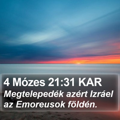 4 Mózes 21:31 KAR Bible Verse Image