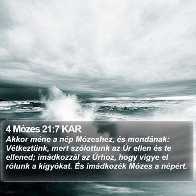 4 Mózes 21:7 KAR Bible Verse Image