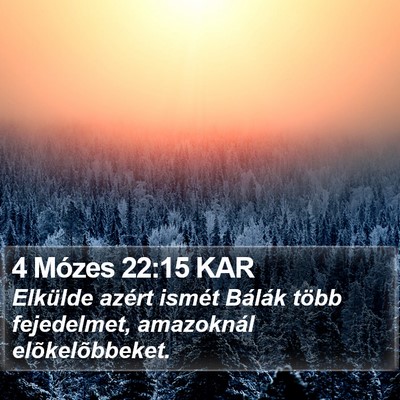 4 Mózes 22:15 KAR Bible Verse Image