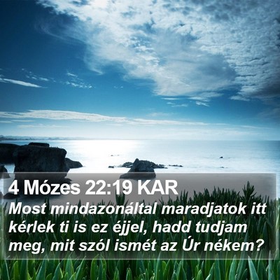 4 Mózes 22:19 KAR Bible Verse Image