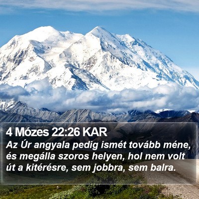 4 Mózes 22:26 KAR Bible Verse Image