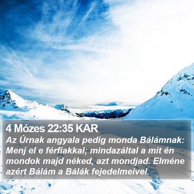 4 Mózes 22:35 KAR Bible Verse Image