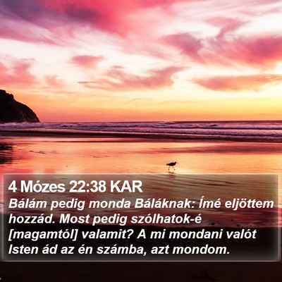 4 Mózes 22:38 KAR Bible Verse Image