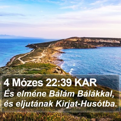 4 Mózes 22:39 KAR Bible Verse Image