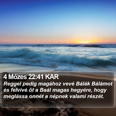 4 Mózes 22:41 KAR Bible Verse Image