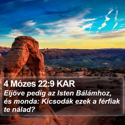 4 Mózes 22:9 KAR Bible Verse Image