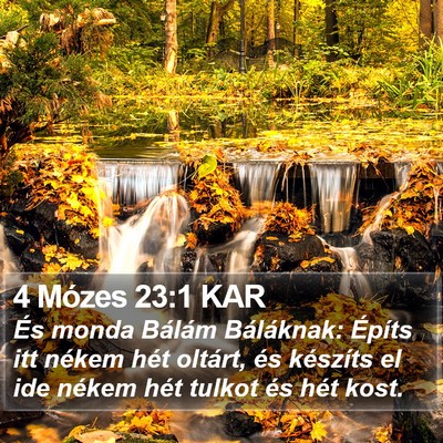 4 Mózes 23:1 KAR Bible Verse Image