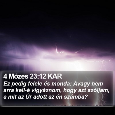 4 Mózes 23:12 KAR Bible Verse Image