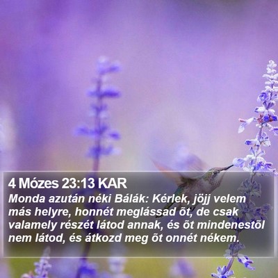 4 Mózes 23:13 KAR Bible Verse Image