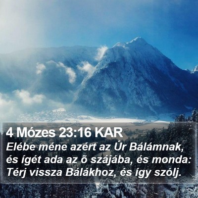 4 Mózes 23:16 KAR Bible Verse Image