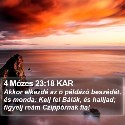 4 Mózes 23:18 KAR Bible Verse Image