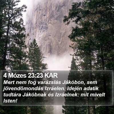 4 Mózes 23:23 KAR Bible Verse Image