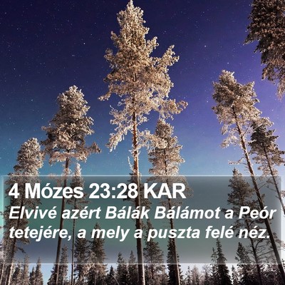 4 Mózes 23:28 KAR Bible Verse Image