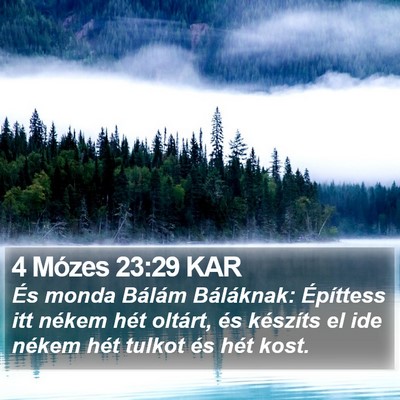 4 Mózes 23:29 KAR Bible Verse Image