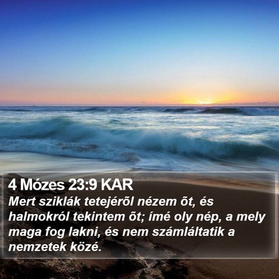 4 Mózes 23:9 KAR Bible Verse Image