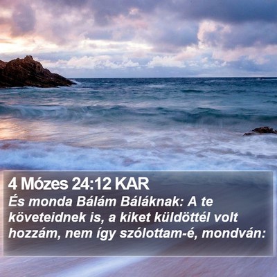 4 Mózes 24:12 KAR Bible Verse Image