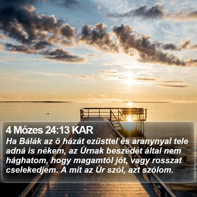 4 Mózes 24:13 KAR Bible Verse Image