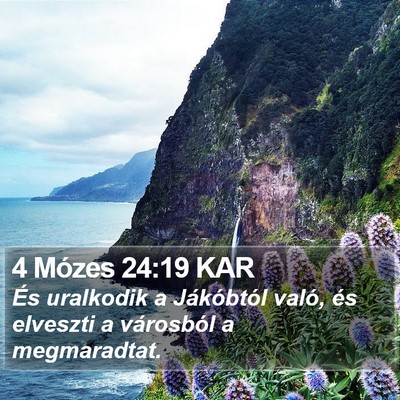 4 Mózes 24:19 KAR Bible Verse Image