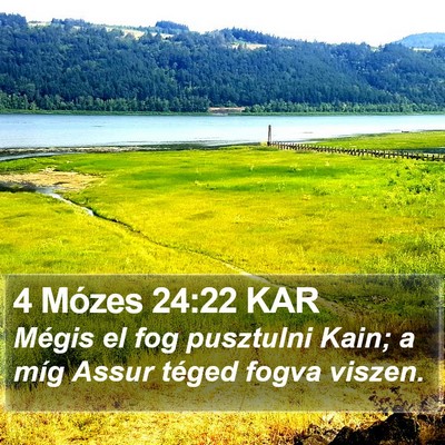 4 Mózes 24:22 KAR Bible Verse Image