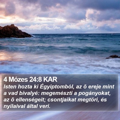 4 Mózes 24:8 KAR Bible Verse Image