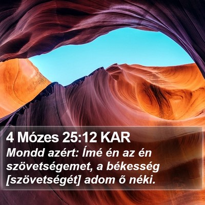 4 Mózes 25:12 KAR Bible Verse Image