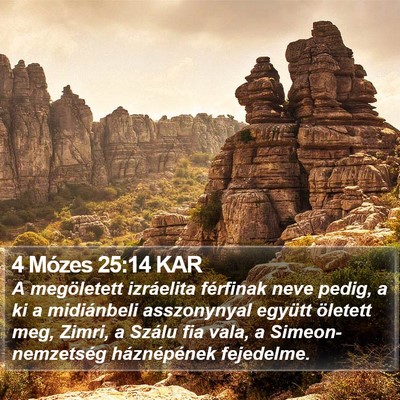4 Mózes 25:14 KAR Bible Verse Image