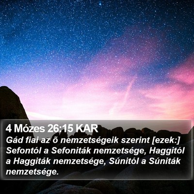 4 Mózes 26:15 KAR Bible Verse Image