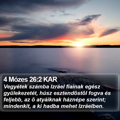4 Mózes 26:2 KAR Bible Verse Image