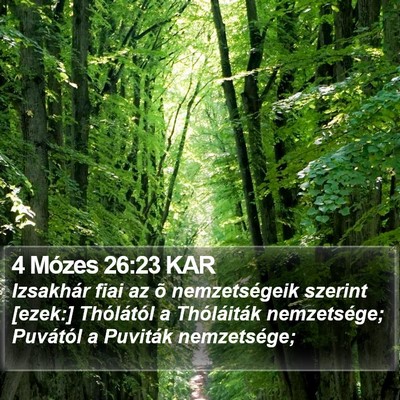 4 Mózes 26:23 KAR Bible Verse Image