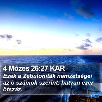 4 Mózes 26:27 KAR Bible Verse Image
