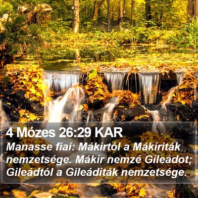 4 Mózes 26:29 KAR Bible Verse Image