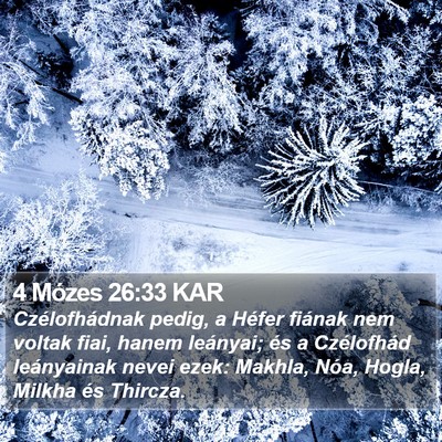 4 Mózes 26:33 KAR Bible Verse Image